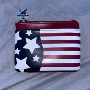 American flag style mini pouch/wallet